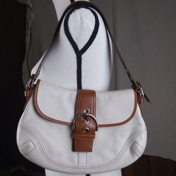 Coach Handbags - Ivory Coach Soho bag F10192